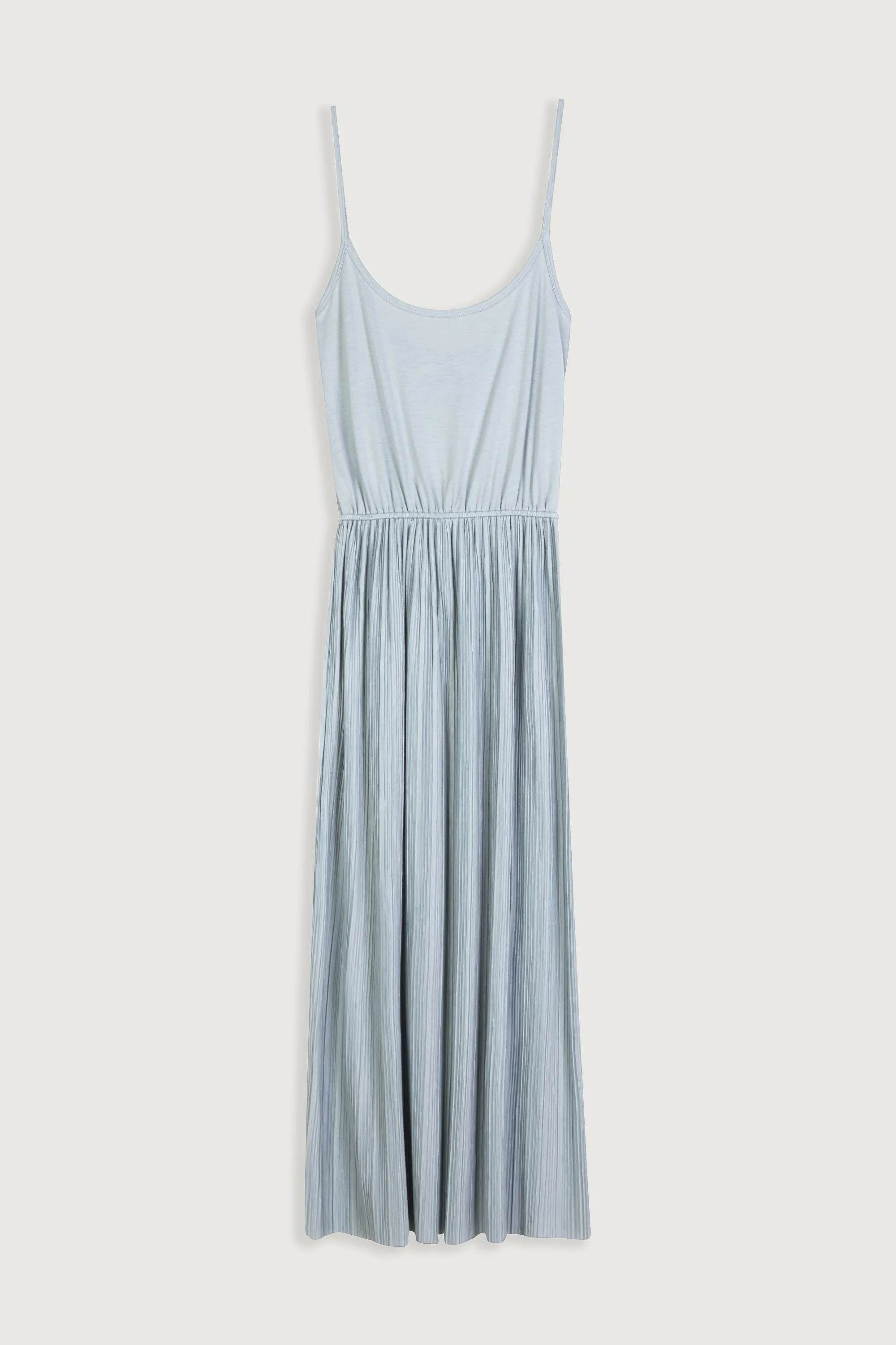 PLEATED MIDI DRESS