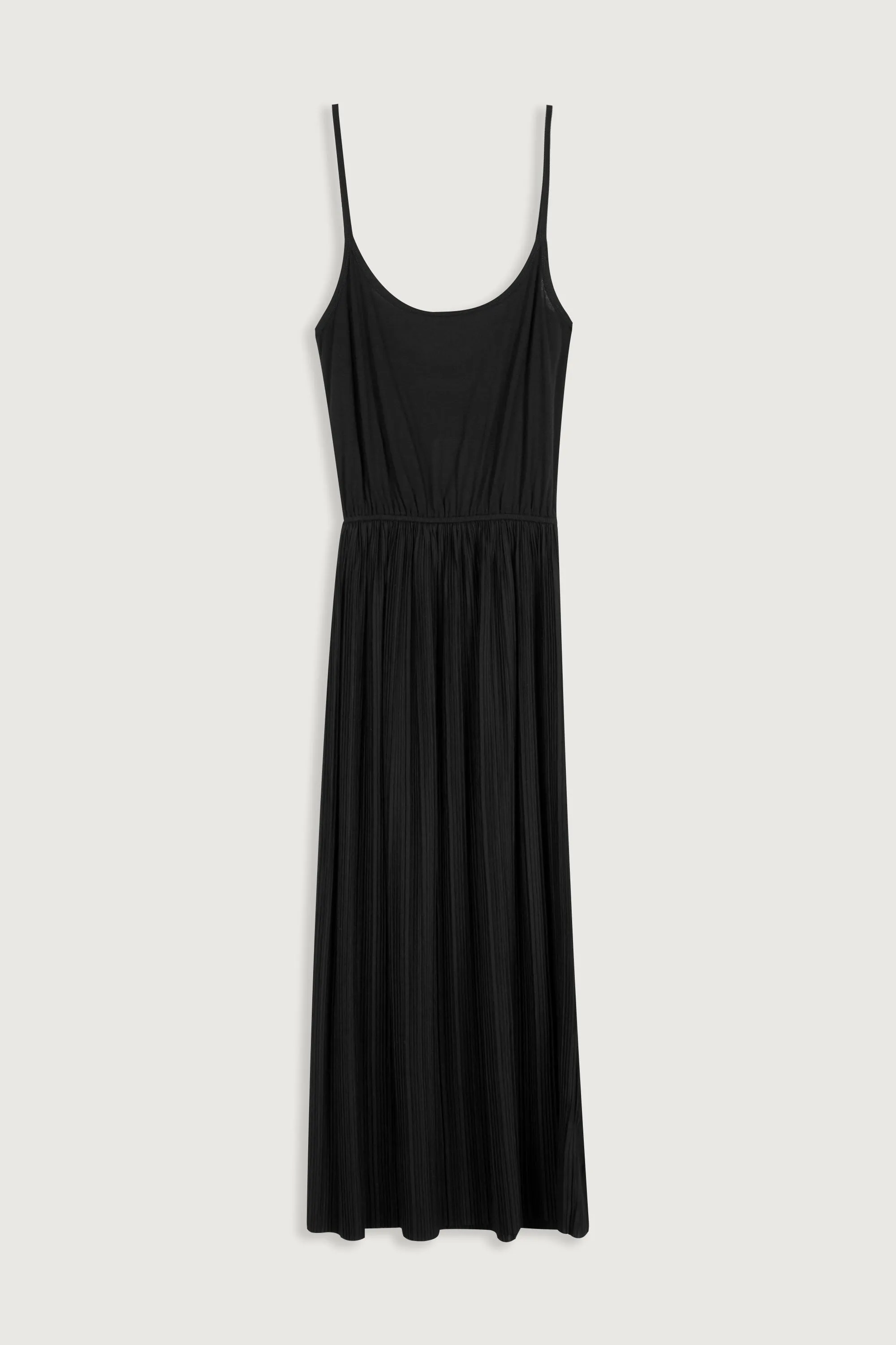 PLEATED MIDI DRESS