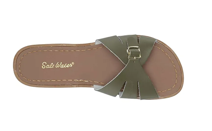 Salt Water Classic Slide Olive | Kids