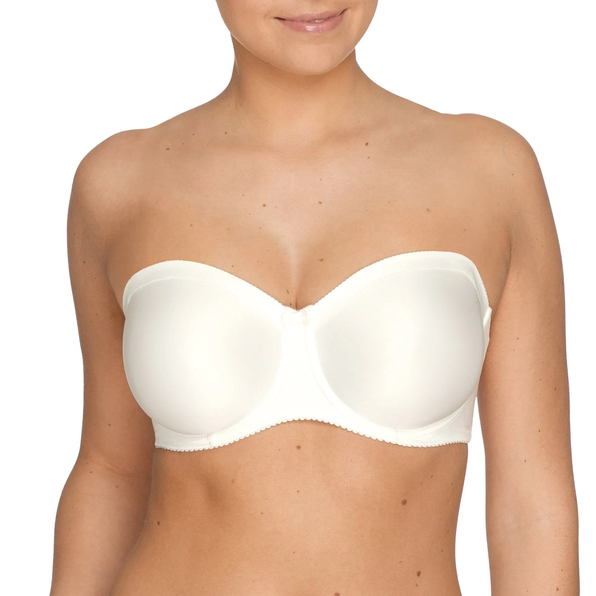 Satin STRAPLESS Non-Padded Bra C-G