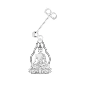 Sitting Buddha Single Earring