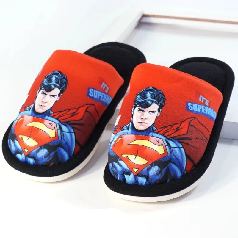 Superman Red Waterproof Sole Warm Winter Slippers #2330 A