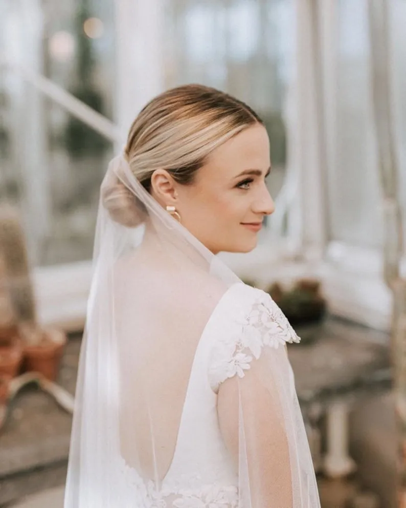 TALITHA | Modern Long Wedding Veil