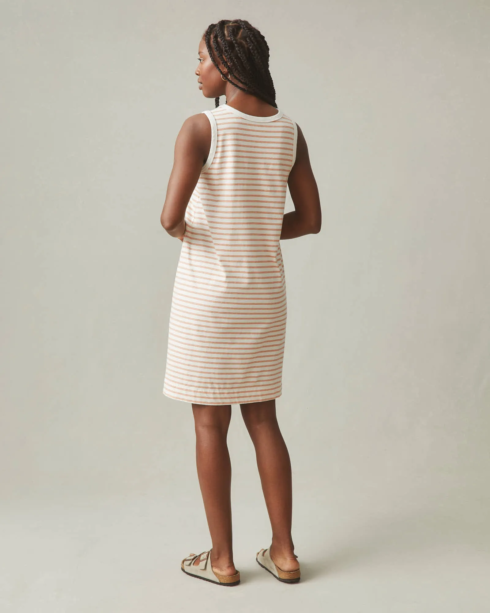 Tank Dress - Cork Stripe