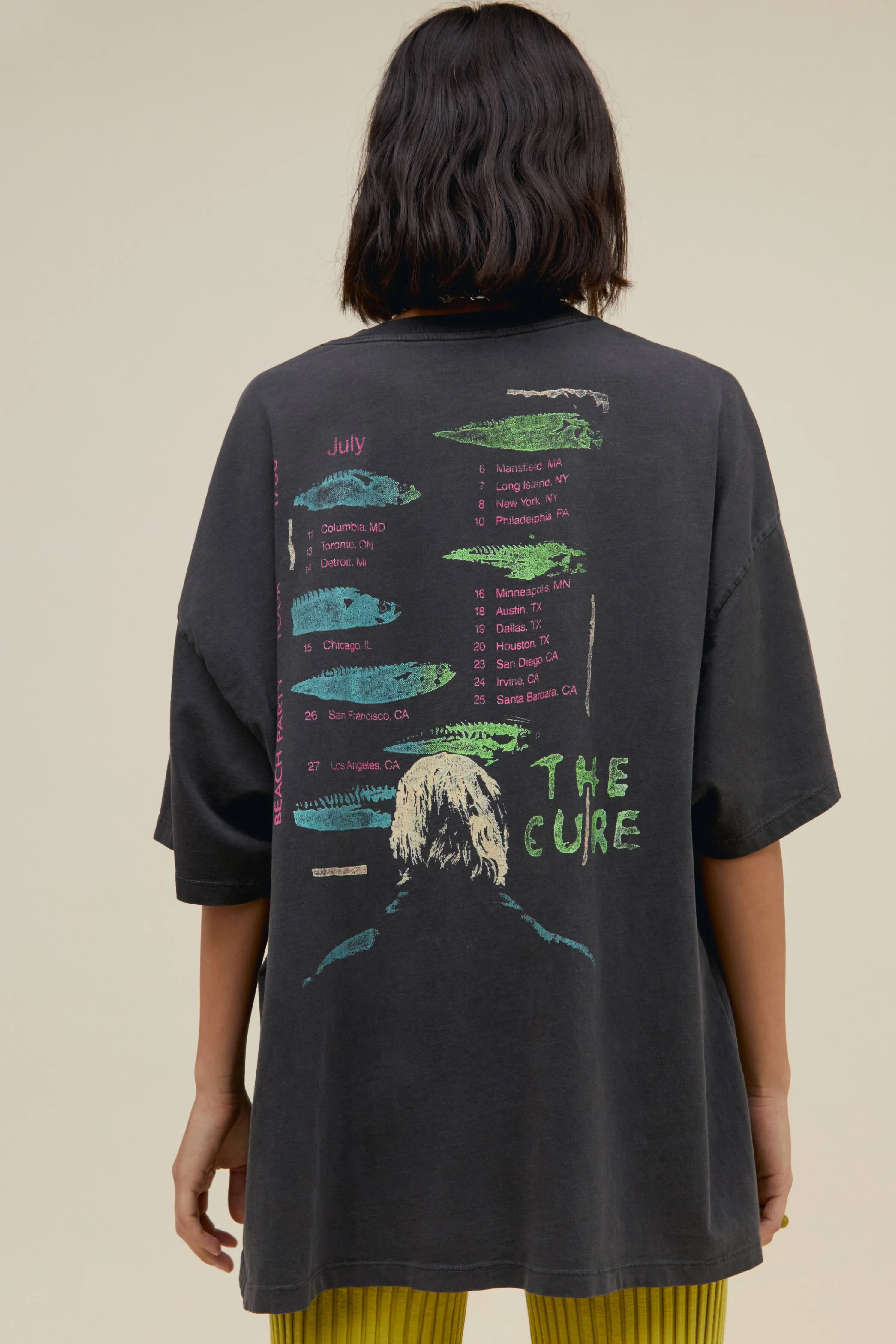 The Cure Beach Party Tour OS Tee