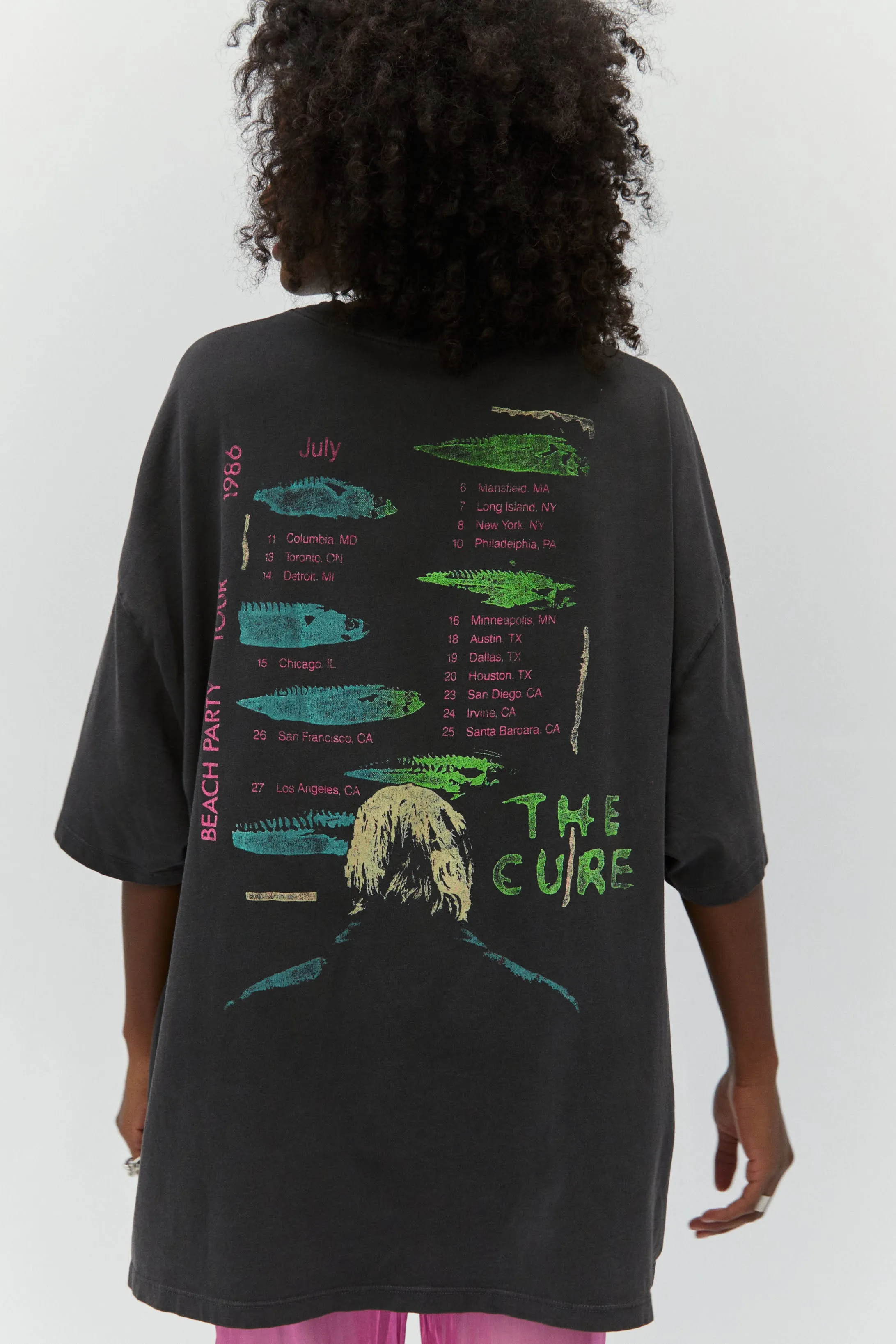 The Cure Beach Party Tour OS Tee