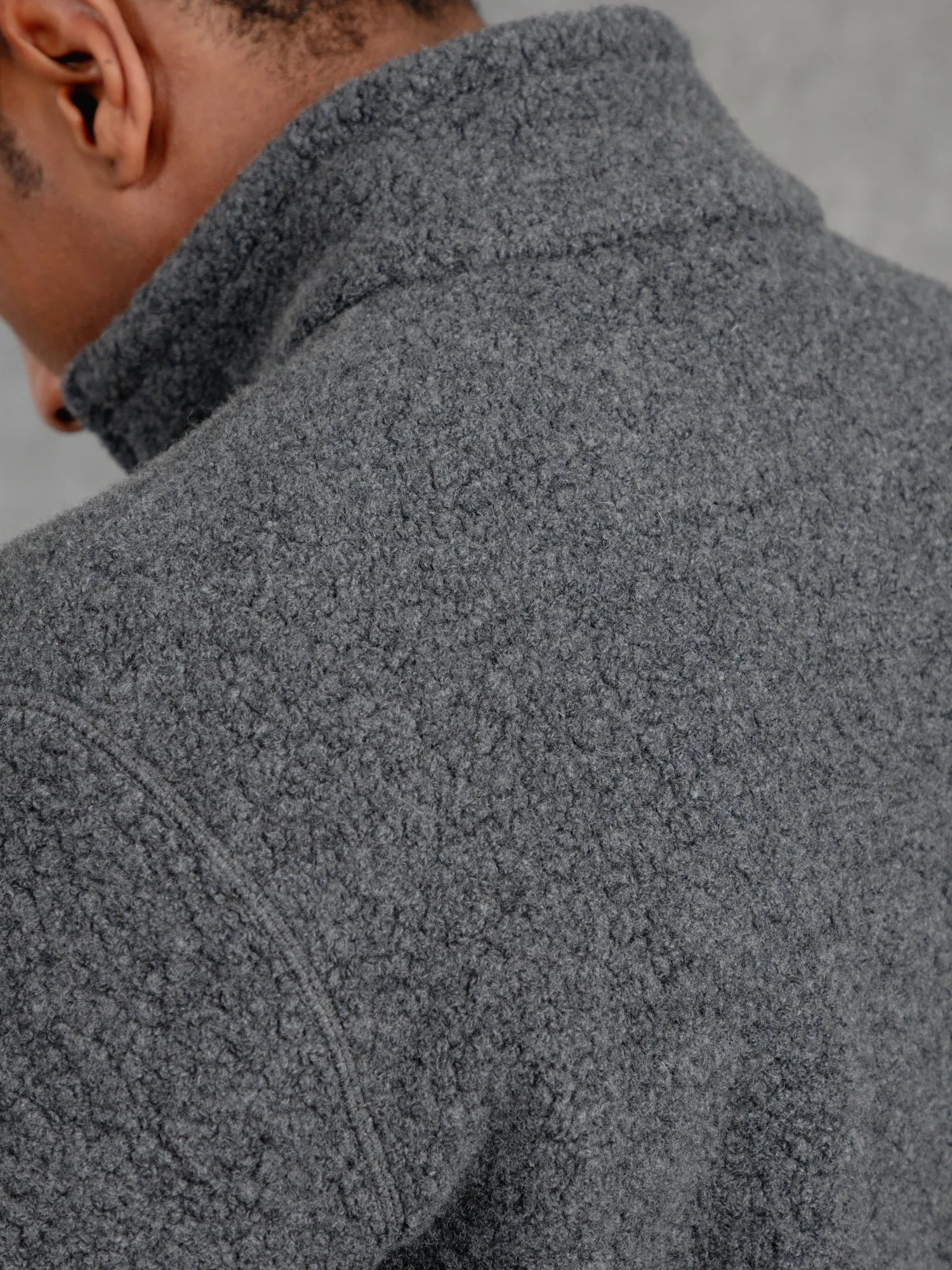 The Zip Up Fleece Jacket - Cobble Grey