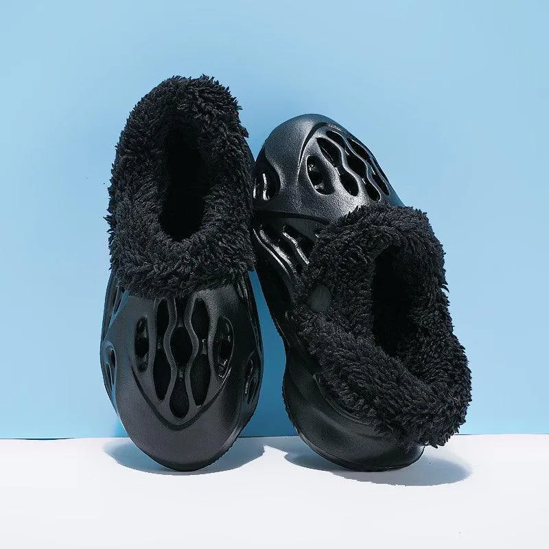 Warm Furry EVA Slippers – Unisex Anti-Wear & Breathable