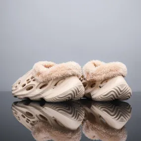 Warm Furry EVA Slippers – Unisex Anti-Wear & Breathable